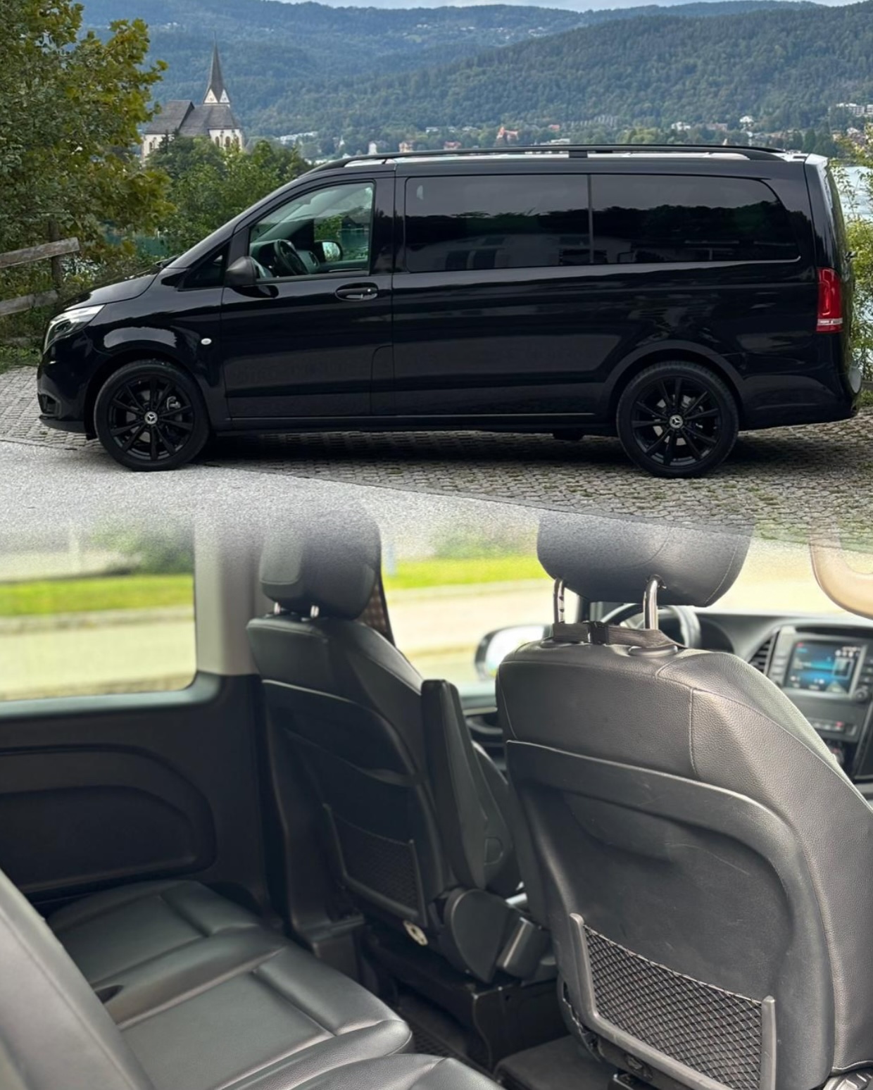 Innenraum eines HAZNE OG 8-Sitzer-Vans mit Ledersitzen